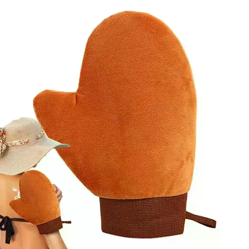 Double-Sided Self Tanning Mitt | Velvet Applicator Glove Self Tanning Mitt QXL