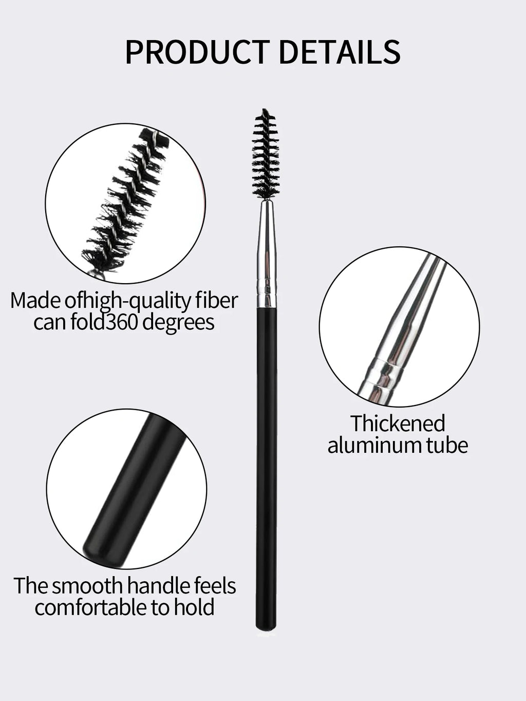 2-Pack Curved Spoolie Brush Set | Brow & Lash Tool Spoolie Brush Set QXL