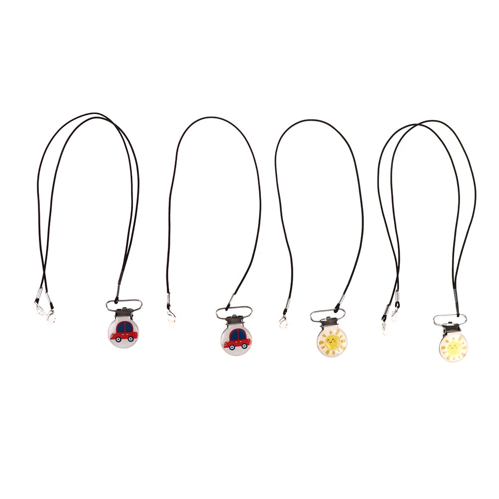 Kids BTE Hearing Aid Clip Holder | Nylon Rope & Metal Clamp Hearing Aid Clip QXL
