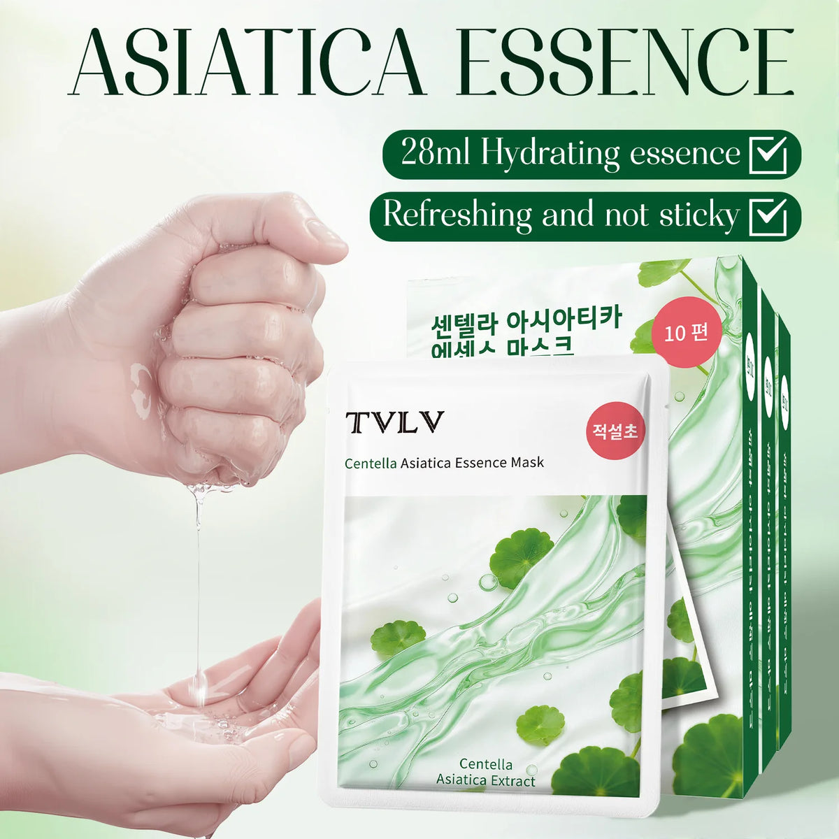 10-Pack Snow Lotus Face Masks | 5D Hydrating & Brightening Sheet Mask Hydrating Sheet Mask QXL