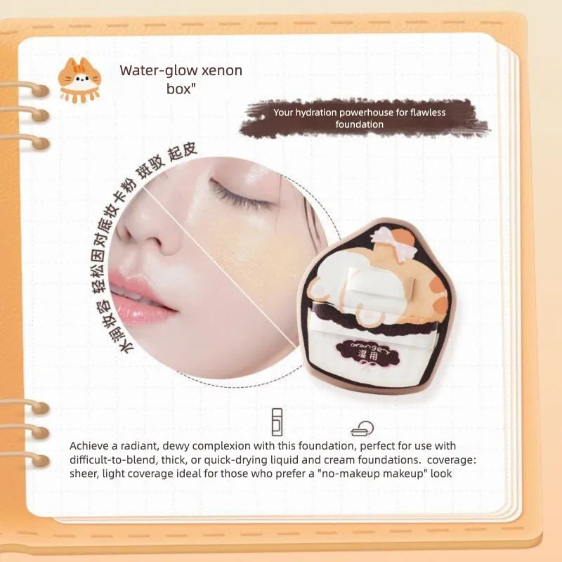 Dry & Wet Dual-Purpose Makeup Powder Puff | Foundation Sponge Makeup Powder Puff QXL