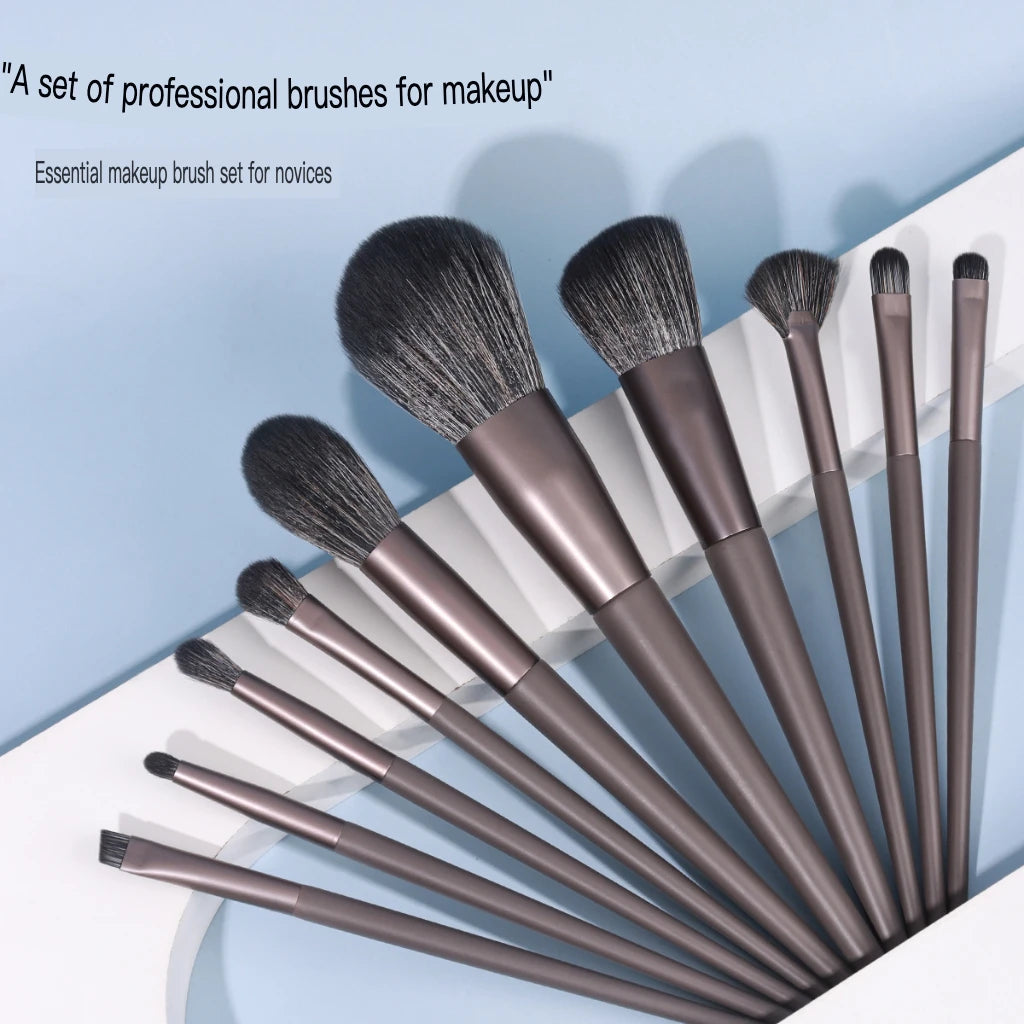 10-Piece Makeup Brush Set | Eye Shadow, Blush & Face Brushes Makeup Brush Set QXL