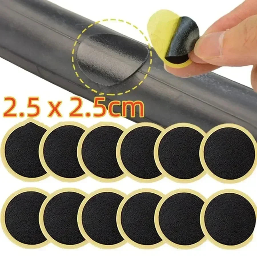 Glue-Free Bicycle Tire Patch Kit | 10/20/30-Pack Repair Bike Tire Patch Kit QXL
