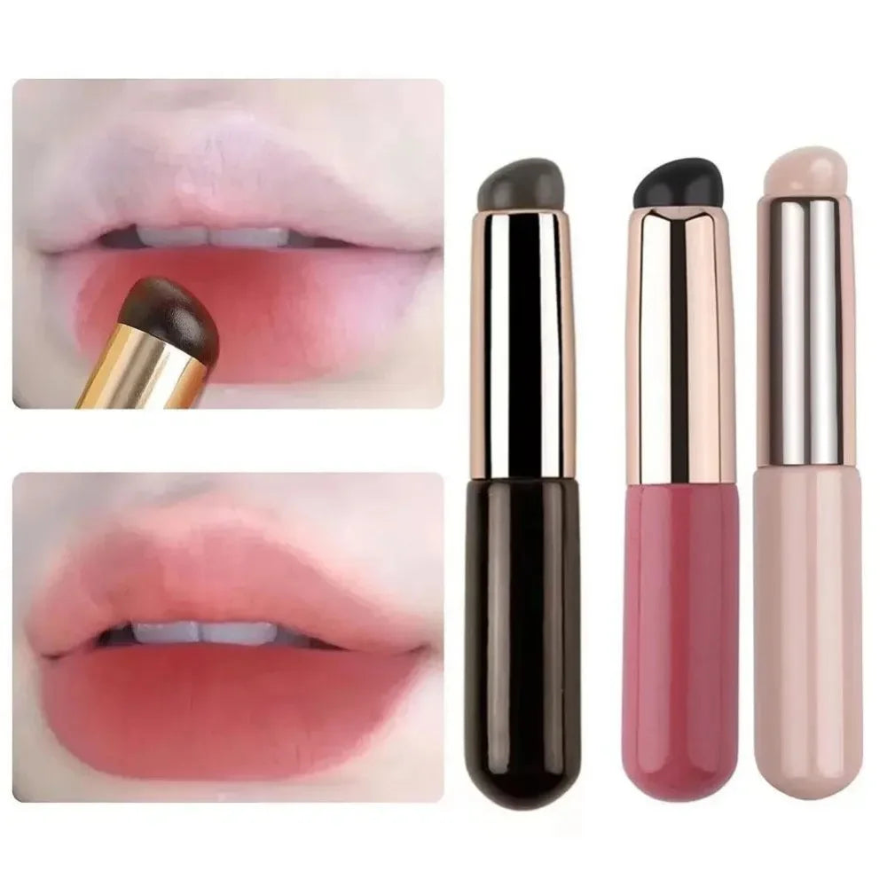 Silicone Lip Brush with Cover Cap | Round Head Concealer Tool Lip Brush Applicator QXL
