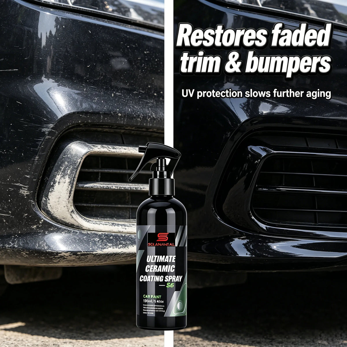 S6 150ml Ceramic Coating Spray | Car Paint Protector & Gloss Ceramic Coating Spray QXL