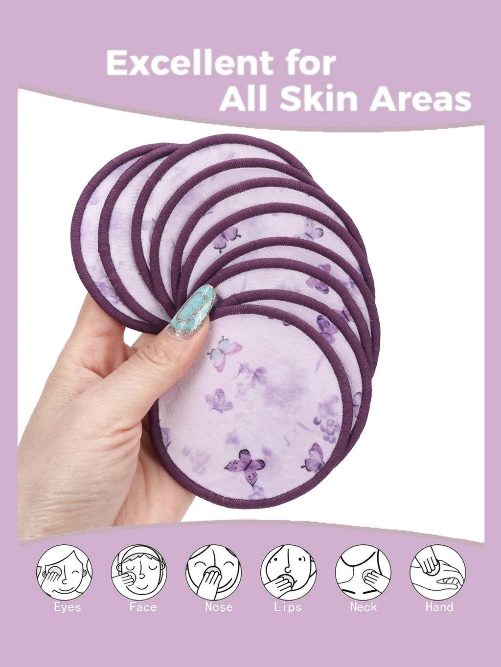 Reusable Makeup Remover Pads – Washable & Organic | 10/20/30 Pk Makeup Remover Pads QXL