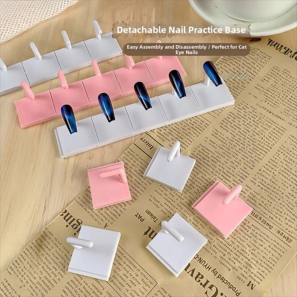 10-Pack Detachable Nail Practice Display Stand | Nail Art Holder Nail Display Stand QXL