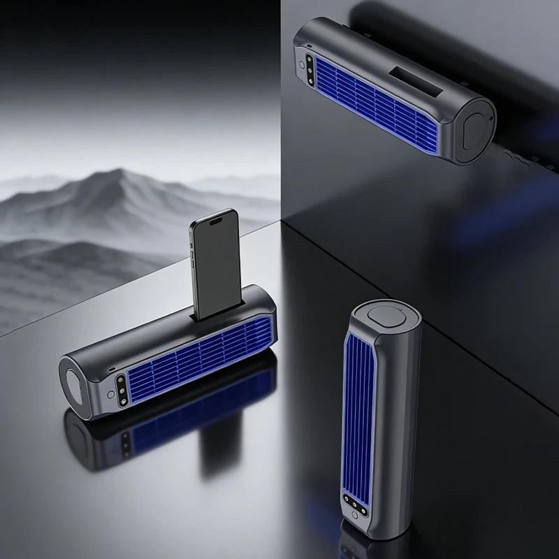 Portable Desktop Tower Fan | 3-Speed, Battery, Wall Mount Portable Desktop Fan QXL