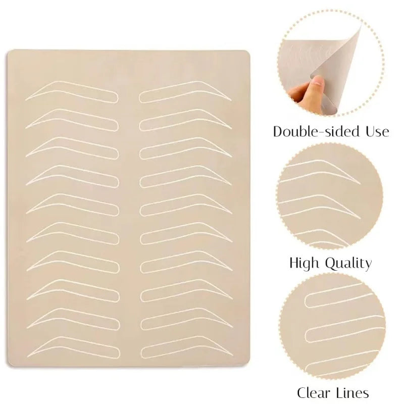 Silicone Tattoo Practice Skin | Double-Sided Microblading Training Tattoo Practice Skin QXL