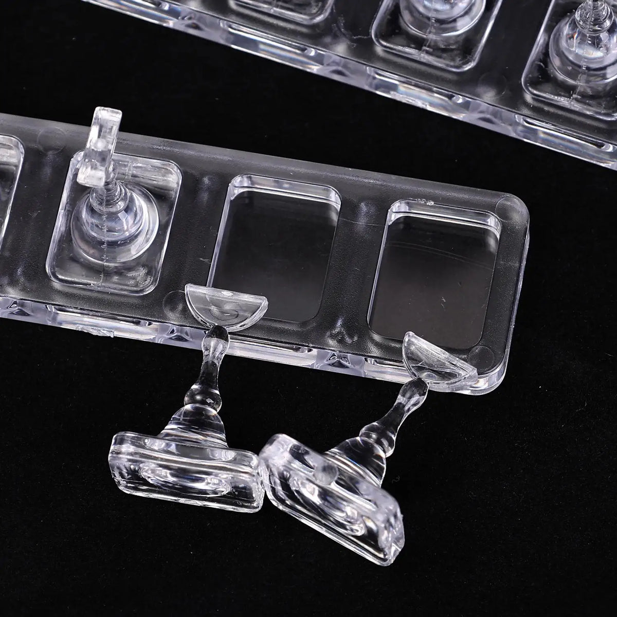 Acrylic Non-Magnetic Nail Practice Stand | Tips Holder Nail Art Practice Stand QXL