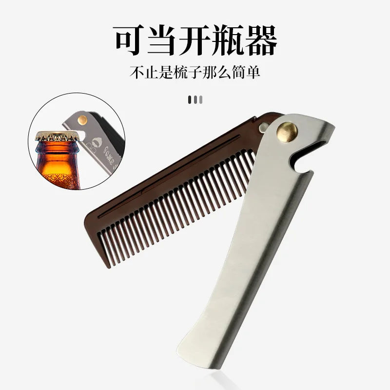 Foldable Pocket Comb for Hair, Beard & Moustache | Men & Women Folding Pocket Comb QXL