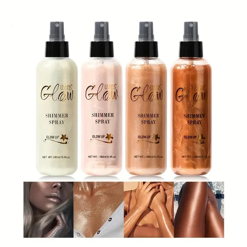 Holographic Glitter Body & Hair Highlighting Spray 180ml Body Glitter Spray QXL