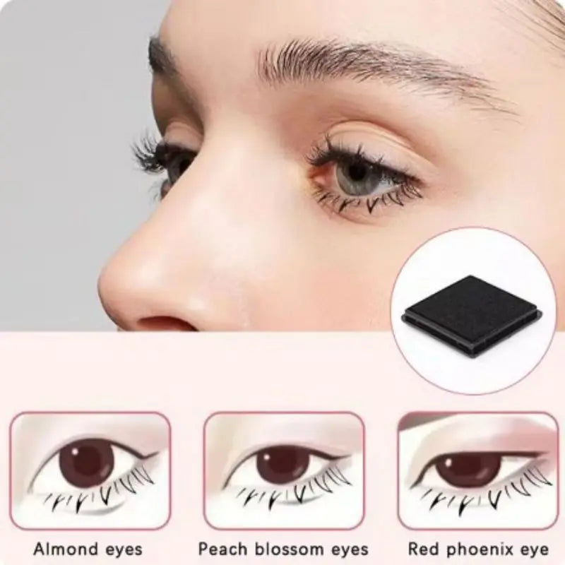 Lower Lash Stamp Eyeliner Seal Ink | False Lash Makeup Tool Lash Stamp Eyeliner QXL