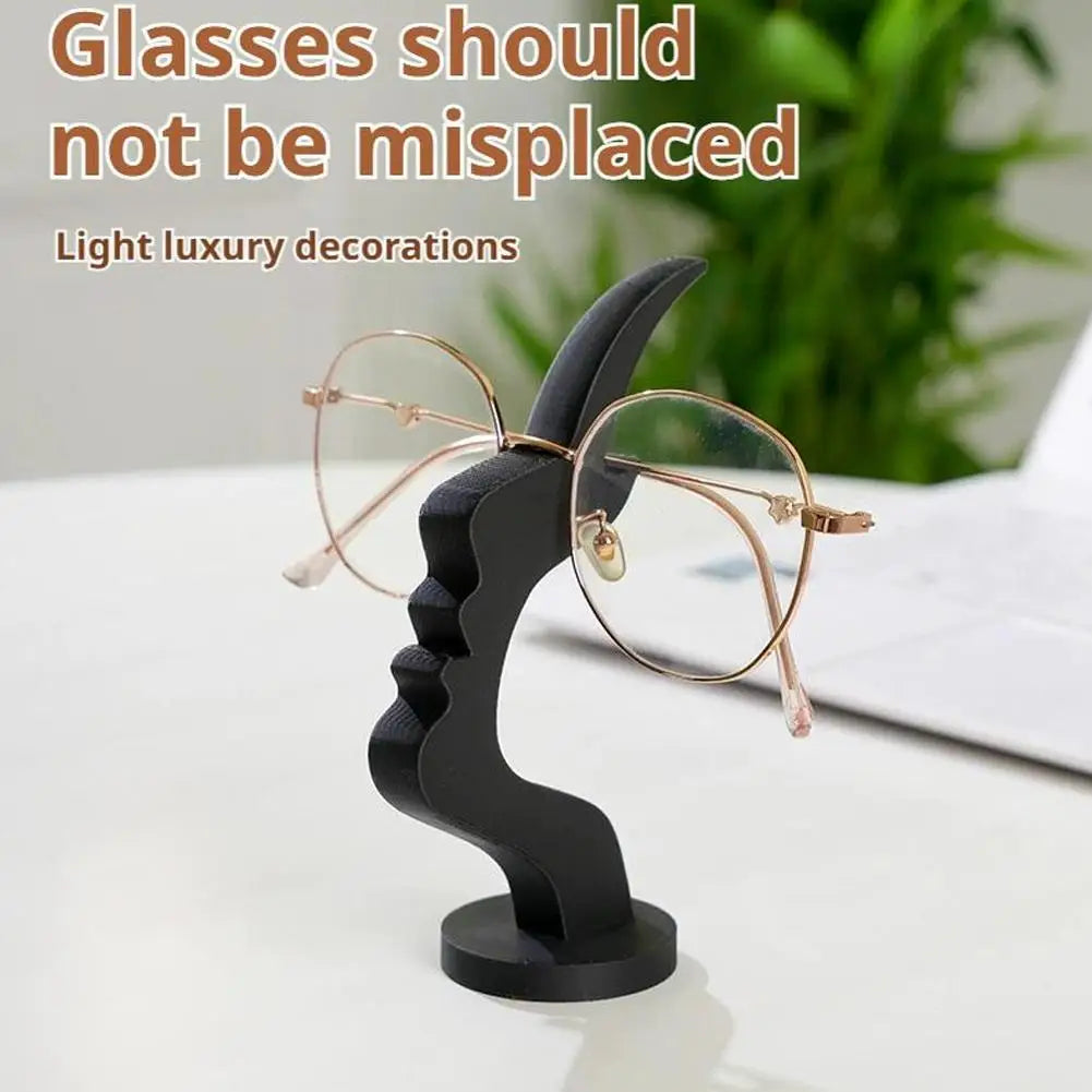 3D Nose-Shaped Eyeglass Stand | Desk Decor Glasses Holder Eyeglass Holder Stand QXL
