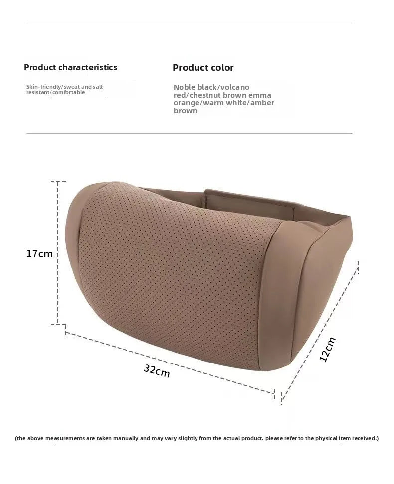 Luxury Car Headrest & Lumbar Cushion | Ergonomic Support Car Seat Cushion QXL