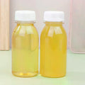 6-Pack 200ml Clear PET Plastic Bottles with Lids | Kids & Café Plastic Drink Bottles QXL Default Title