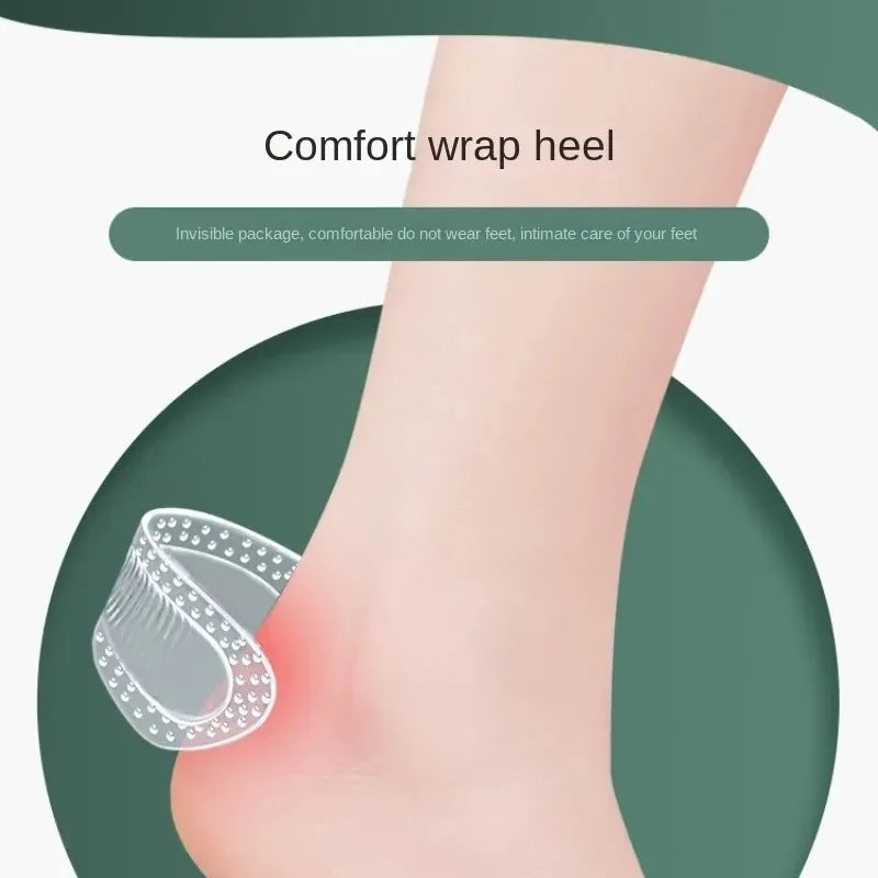 Gel Heel Cushion Pads – Self-Adhesive Anti-Slip Shoe Inserts Gel Heel Inserts QXL