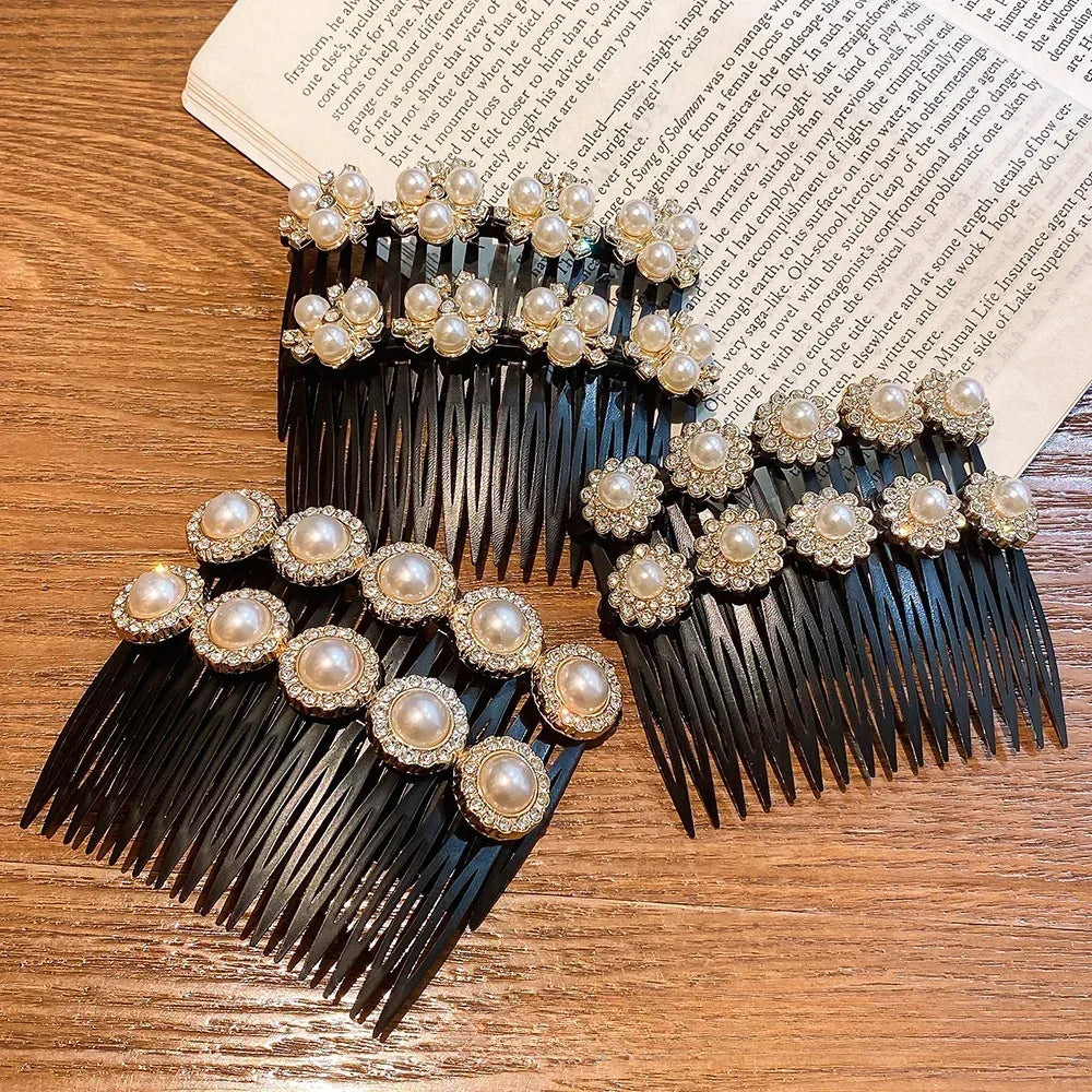 Pearl Hair Comb Clip | Bangs Finishing & Styling Hairpin Pearl Hair Comb QXL
