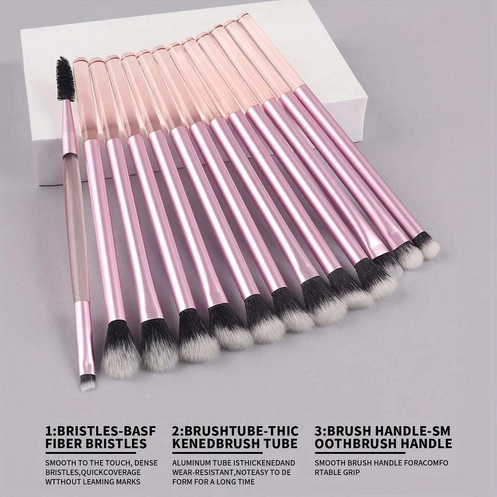 13-Pc Professional Makeup Brush Set | Face & Eye Brushes Makeup Brush Set QXL