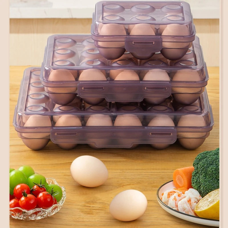 6/15/24 Grid Stackable Egg Storage Box | Anti-Collision PP Egg Storage Box QXL