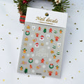 Christmas Cartoon Nail Art Stickers | DIY Self-Adhesive Decals Nail Art Stickers QXL D2101