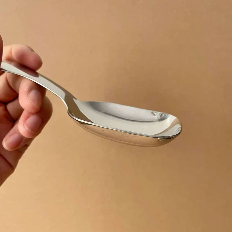 Stainless Steel Long Handle Stirring Spoon – Dessert & Soup Kitchen Spoon QXL