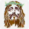 Christ Crown of Thorns Reusable Stencil 11.8" | Religious DIY Craft Painting Stencil QXL AECH04-14257