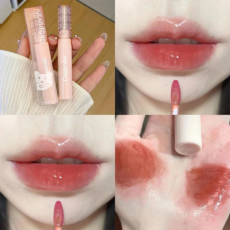 Mirror Glass Lip Gloss | Glossy Moisturizing Lip Glaze Lip Gloss QXL