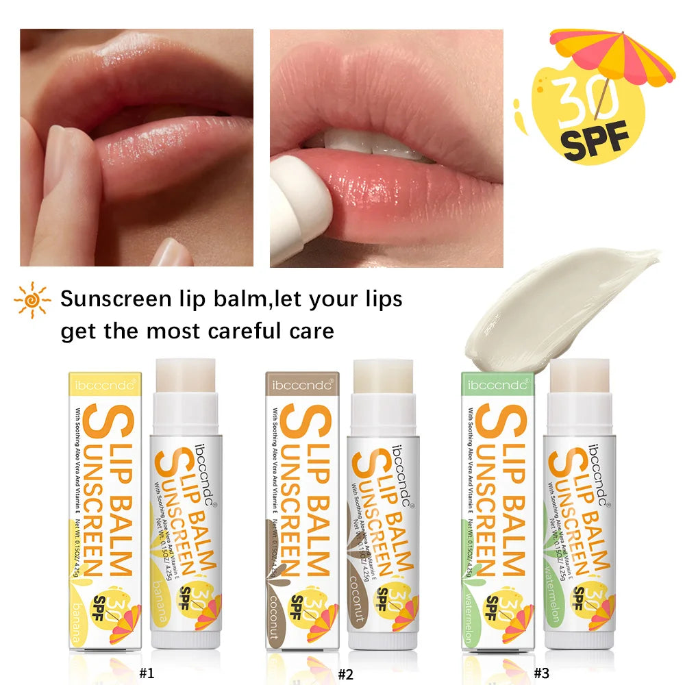 ibcccndc SPF 30 Sunscreen Lip Balm | UV Protection & Moisture Sunscreen Lip Balm QXL