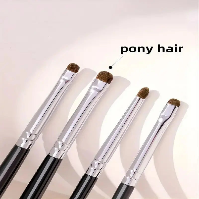 4-Piece Eye Smudge Brush Set | Eyeshadow & Eyeliner Blending Eye Makeup Brush Set QXL