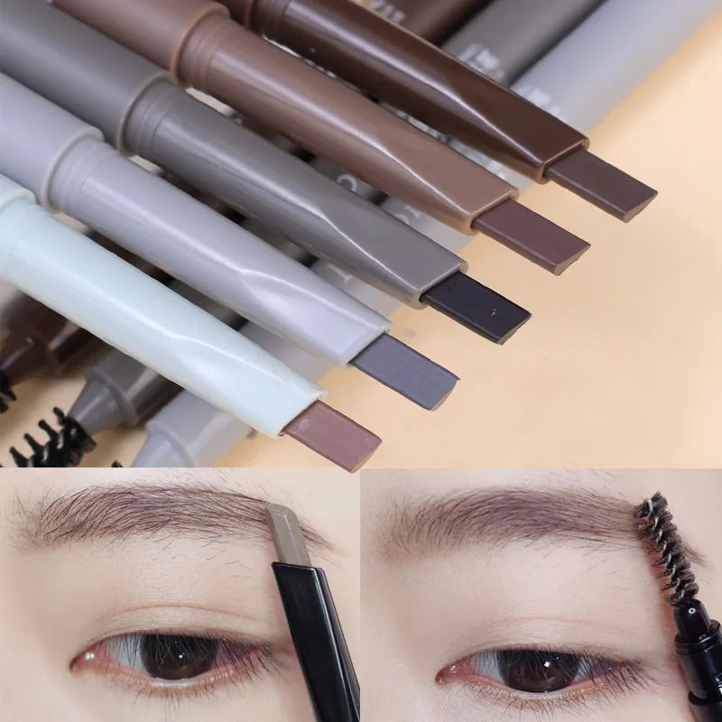 Double-Ended Triangle Eyebrow Pencil – Waterproof & Precise Eyebrow Pencil QXL