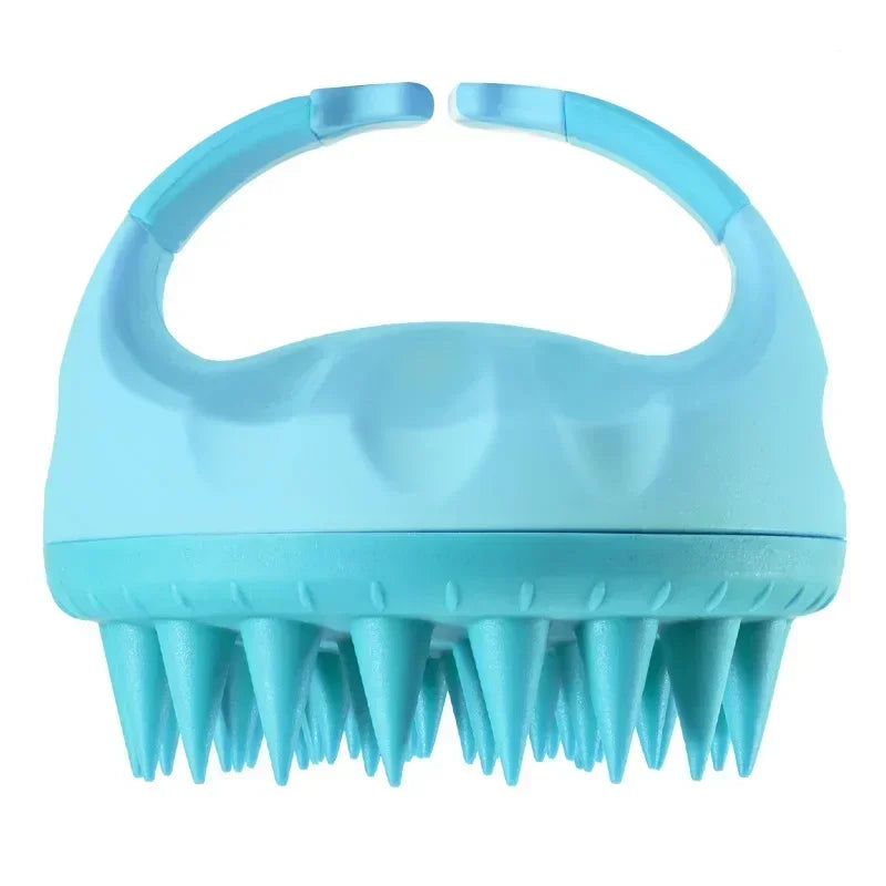 Silicone Scalp Massage Brush for Baby, Adults & Pets Scalp Massage Brush QXL GREEN Silica Gel