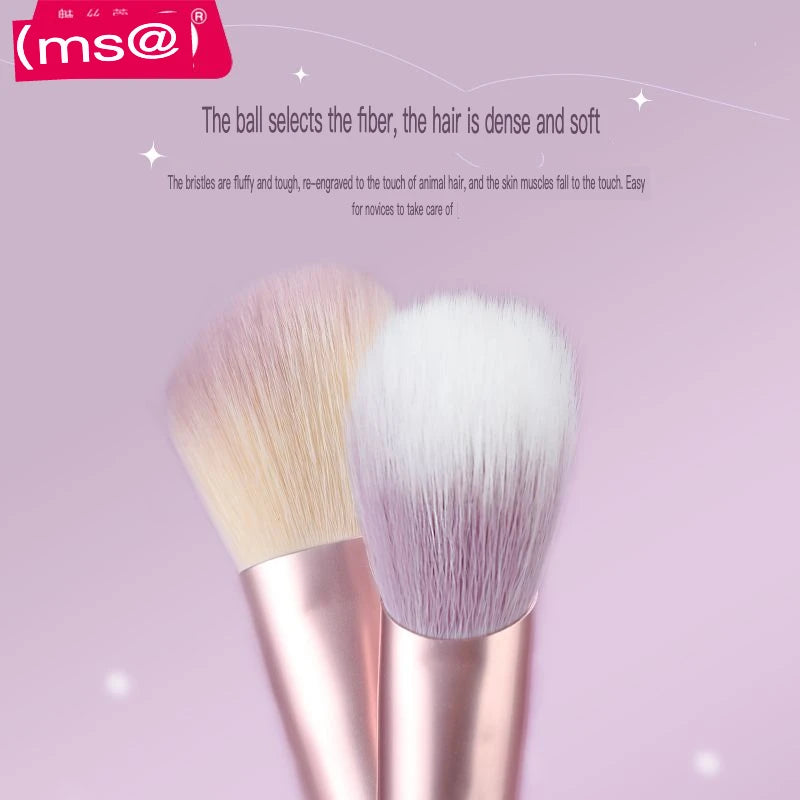 MSQ 8-Piece Purple Makeup Brush Set | Blush Concealer Eye Makeup Brush Set QXL