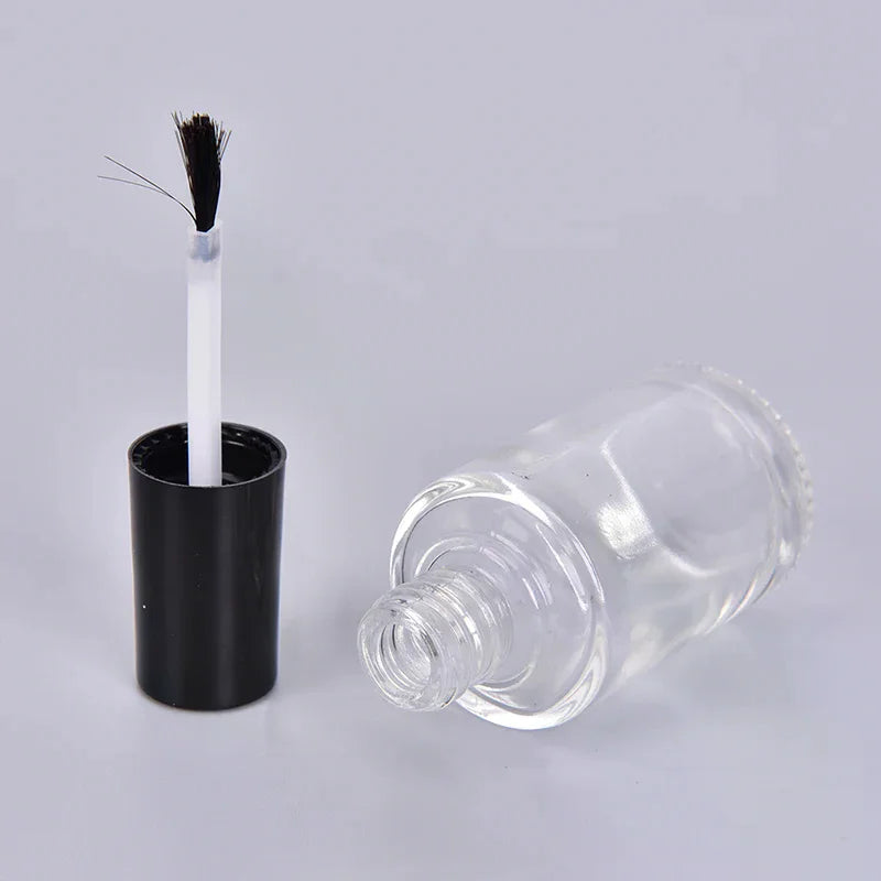 Empty Glass Nail Polish Bottle with Brush | 5ml 10ml 15ml Nail Polish Bottle QXL