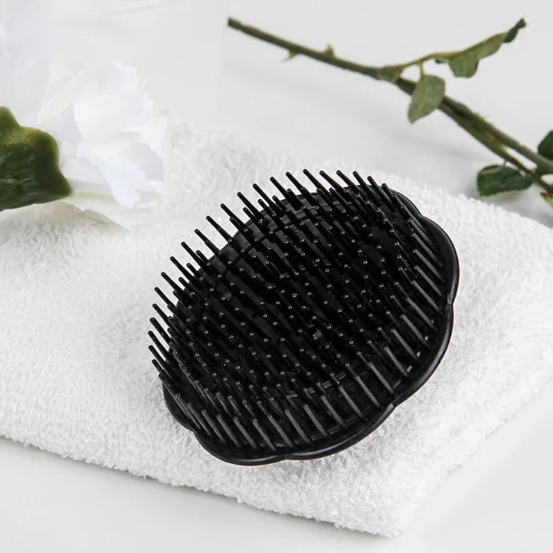 Silicone Scalp Massage Shampoo Brush | Soft Bristle Hair Scrubber Scalp Massage Brush QXL