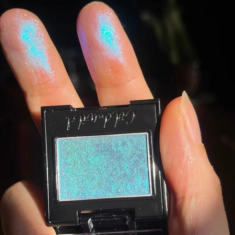 Chameleon Glitter Eyeshadow Moon White Peach Blossom Shimmer Glitter Eyeshadow QXL