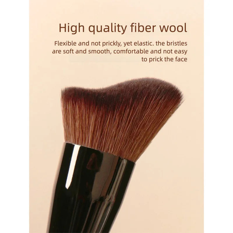 D67 Wavy Angled Contouring Brush | Face Sculpting Tool Contouring Makeup Brush QXL