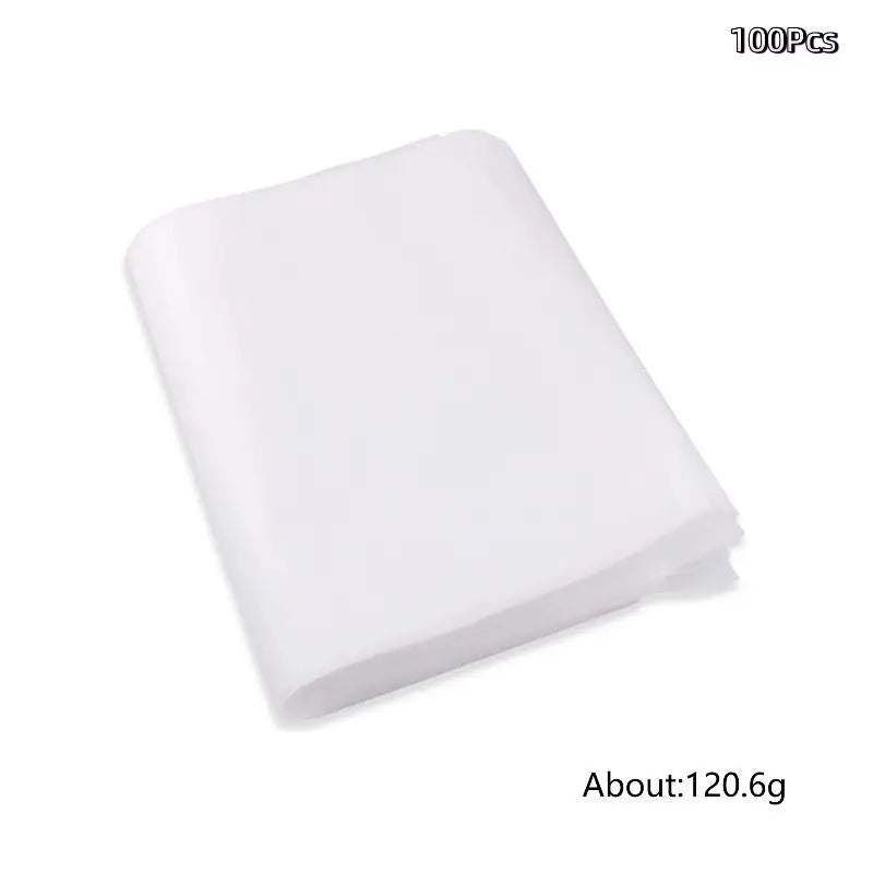 100-Pack Nail Dust Collector Filter Cotton | Universal Replacement Nail Vacuum Filter QXL White