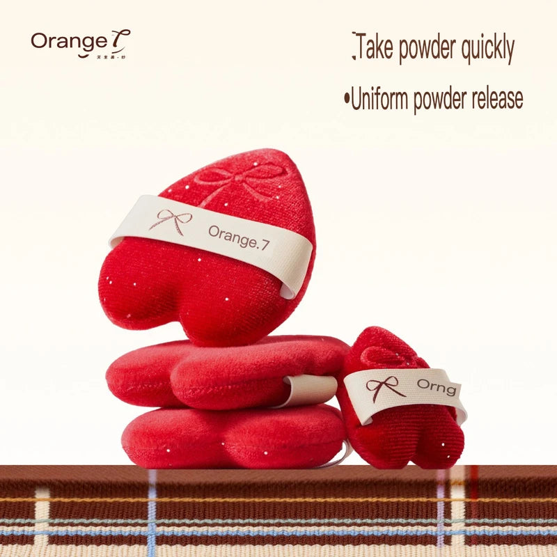 4-Pack Velvet Flocking Powder Puffs | Soft Short-Pile Sponge Powder Puff Set QXL
