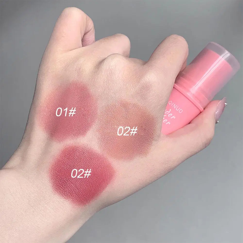 3-Color Matte Blush Stick | Cream Contour & Cheek Rouge Cream Blush Stick QXL