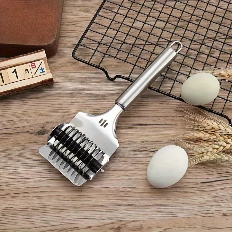 Stainless Steel Hand-Held Noodle Cutter & Press Tool Noodle Cutter Tool QXL