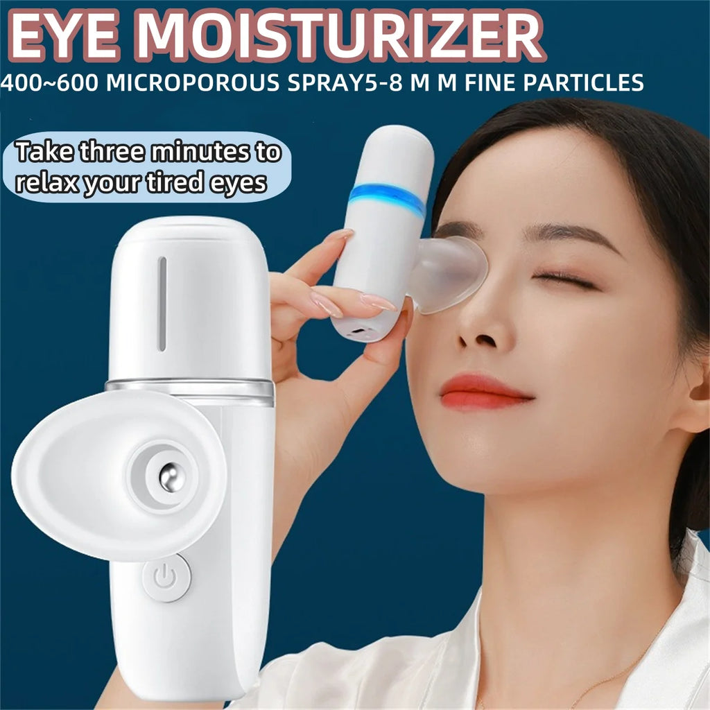 3-in-1 Portable Eye Massager with Nano Mist Nebulizer | USB Eye Massager Device QXL