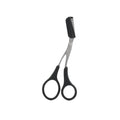 Eyebrow Scissors with Comb | Stainless Steel Safe Trimmer Eyebrow Trimmer Scissors QXL M27 Black