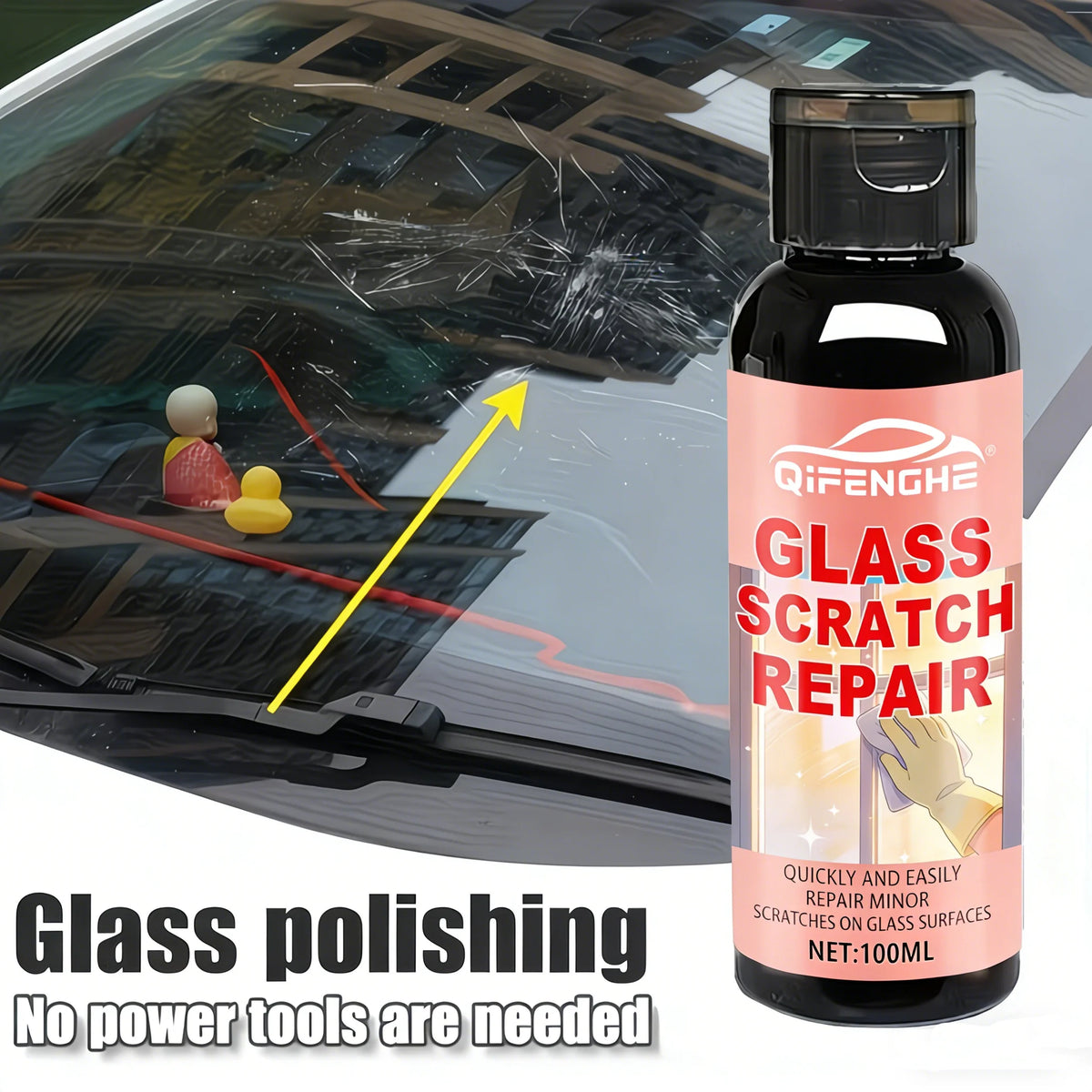 100ml Glass Scratch Repair Solution | Car & Home Glass Glass Scratch Repair QXL 1