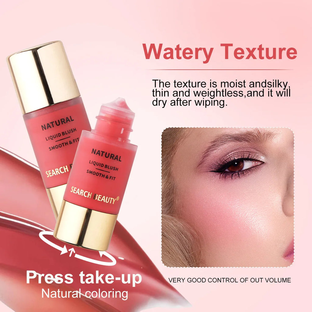 Dewy Natural Liquid Blush | Multi-Use Cheeks & Lips Tint Liquid Blush QXL