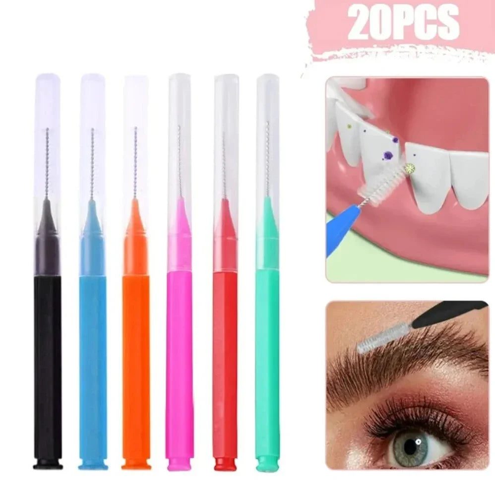 20-Pack Orthodontic Interdental Brushes for Braces & Gaps Interdental Brushes QXL