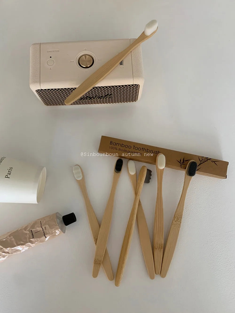4-Pack Nano Soft Eco-Friendly Wood Toothbrushes | Vegan Travel Manual Toothbrush Set QXL