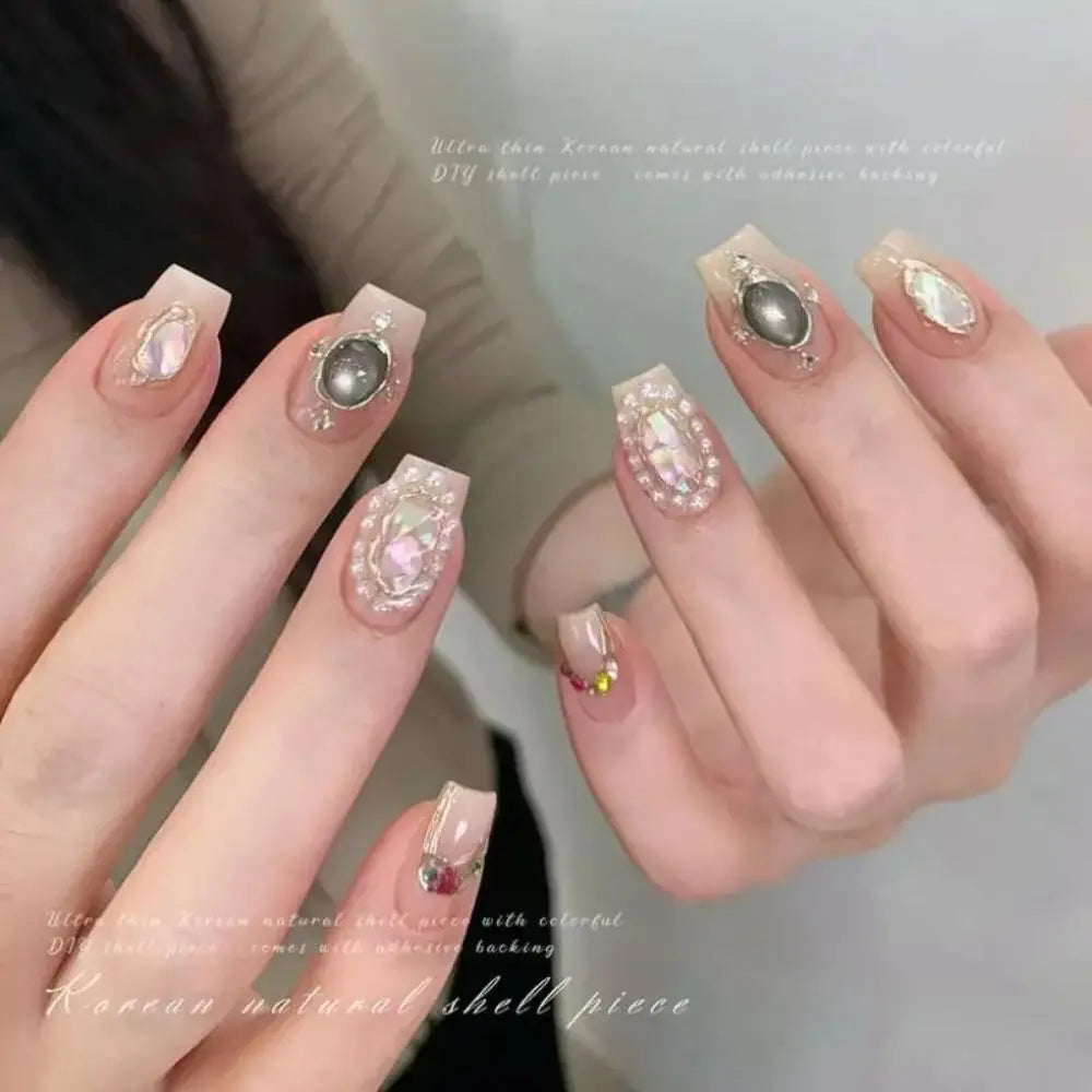 Shell Nail Art Stickers | Colorful DIY Self-Adhesive Decals Nail Art Stickers QXL