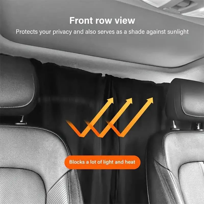 Car Privacy Curtain Window Shade | Sun & Heat Protection Car Window Curtain QXL