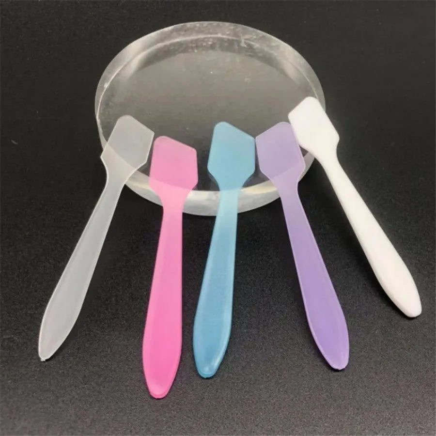10-Pack PP Cream Spatulas for Facial Mask & Skincare Cosmetic Spatula Set QXL